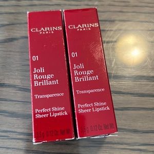 Clarins Joli Rouge Brilliant 01 set of 2